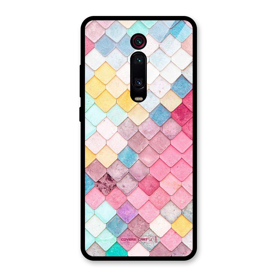 Rocks Pattern Design Glass Back Case for Redmi K20 Pro