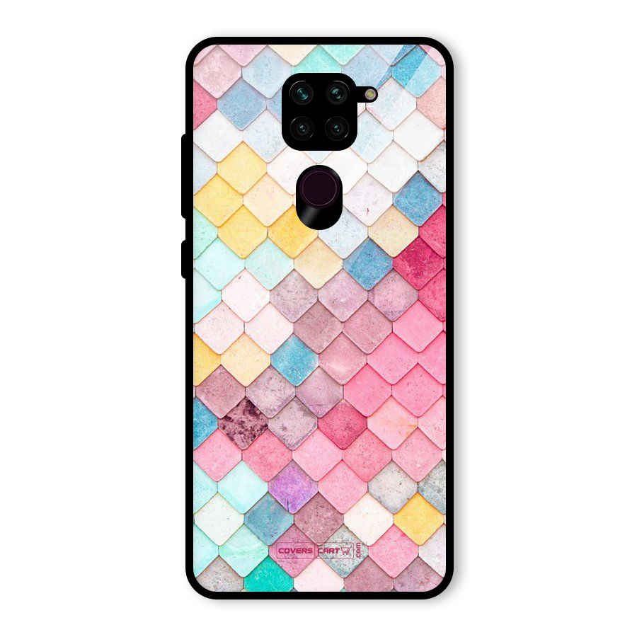 Rocks Pattern Design Glass Back Case for Redmi Note 9