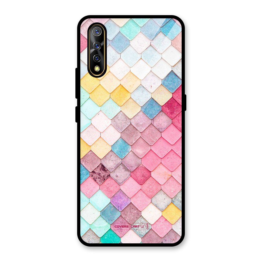 Rocks Pattern Design Glass Back Case for Vivo S1