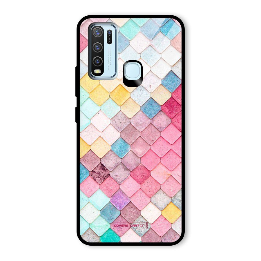 Rocks Pattern Design Glass Back Case for Vivo Y30
