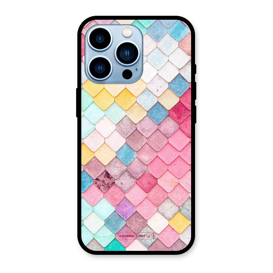 Rocks Pattern Design Glass Back Case for iPhone 13 Pro