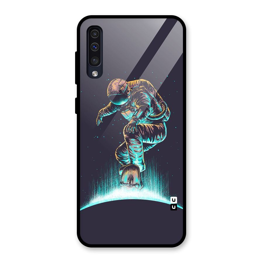 Rolling Spaceman Glass Back Case for Galaxy A50