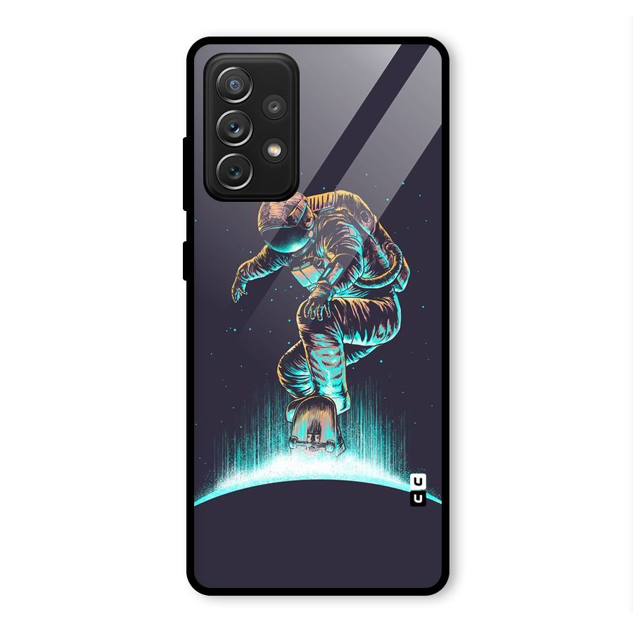 Rolling Spaceman Glass Back Case for Galaxy A72