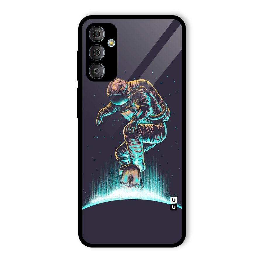 Rolling Spaceman Glass Back Case for Galaxy F23