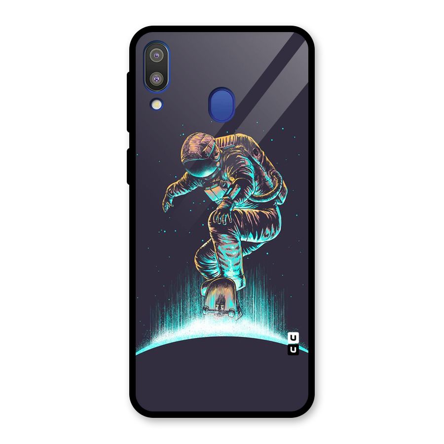 Rolling Spaceman Glass Back Case for Galaxy M20