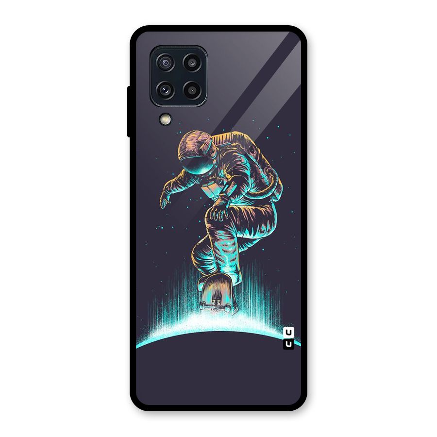 Rolling Spaceman Glass Back Case for Galaxy M32