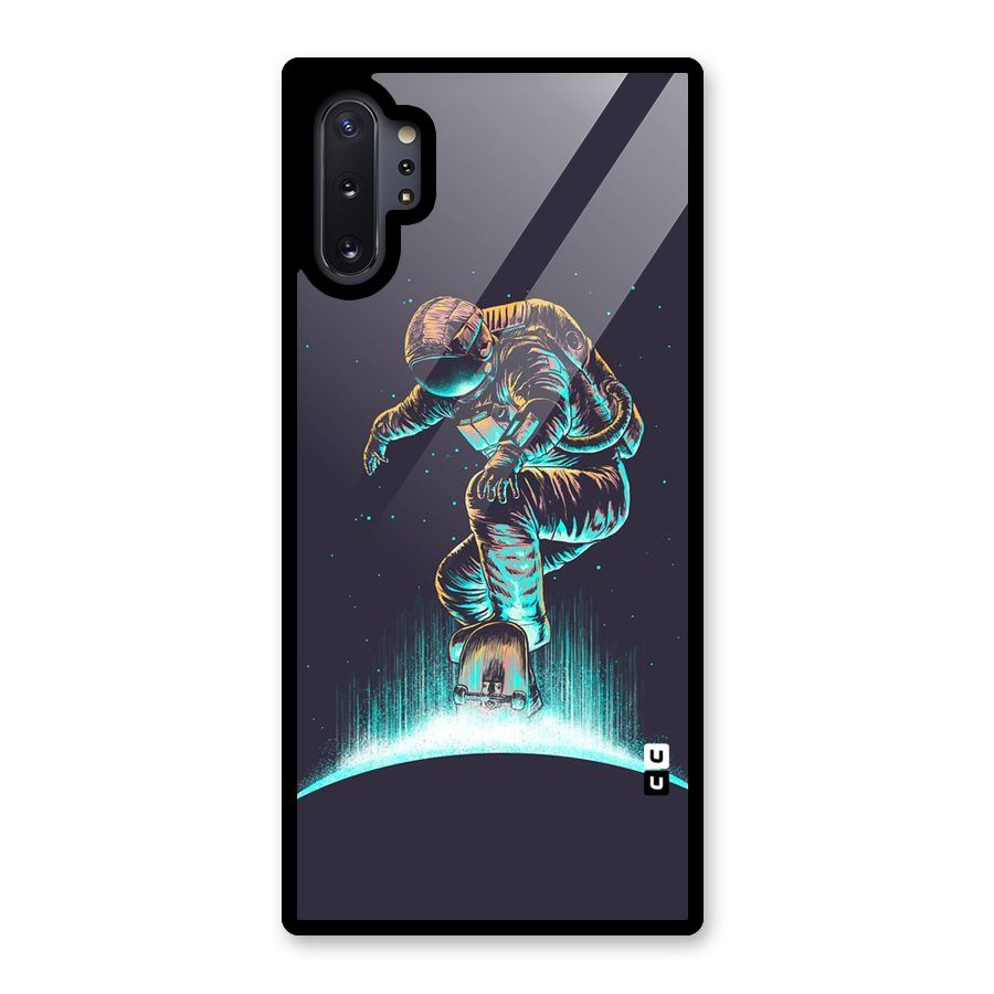 Rolling Spaceman Glass Back Case for Galaxy Note 10 Plus