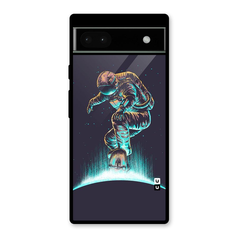 Rolling Spaceman Glass Back Case for Google Pixel 6a