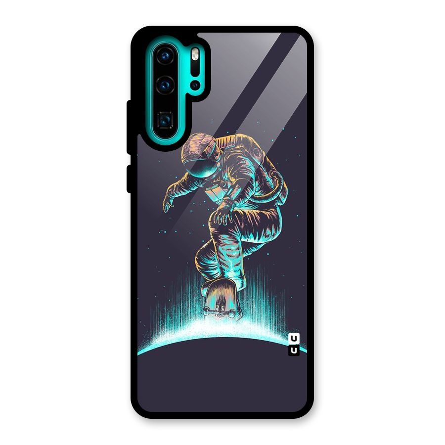 Rolling Spaceman Glass Back Case for Huawei P30 Pro