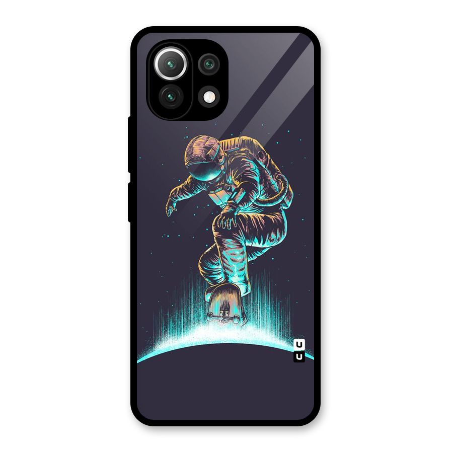 Rolling Spaceman Glass Back Case for Mi 11 Lite NE 5G