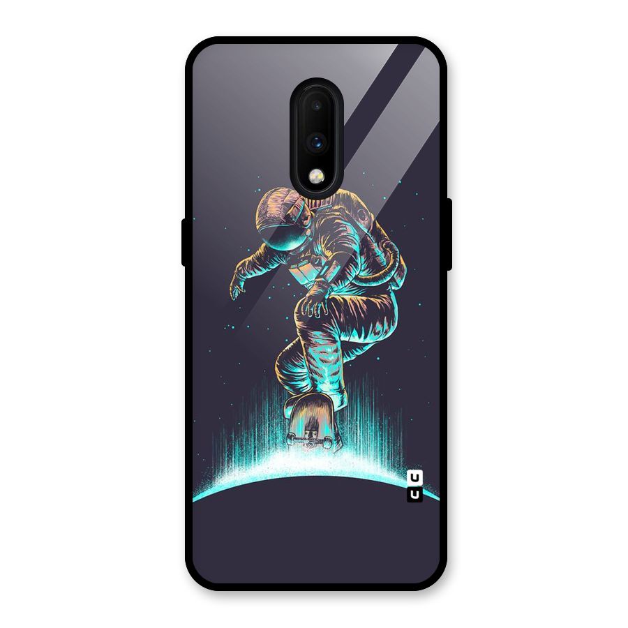 Rolling Spaceman Glass Back Case for OnePlus 7