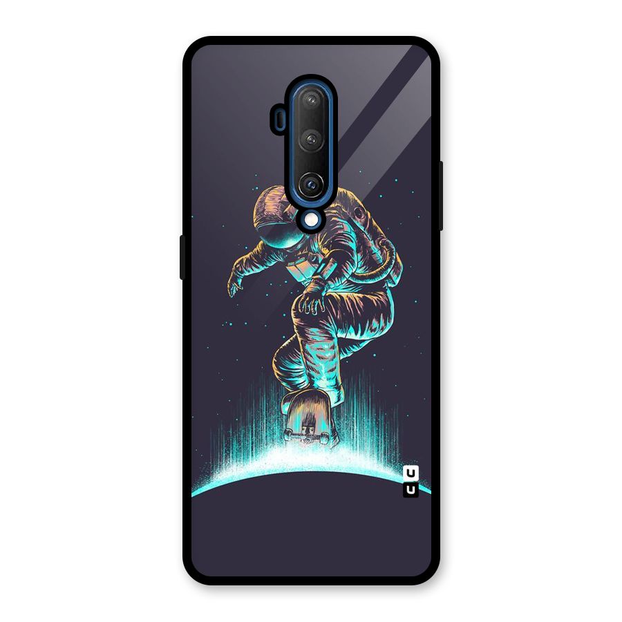 Rolling Spaceman Glass Back Case for OnePlus 7T Pro
