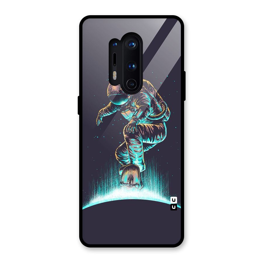 Rolling Spaceman Glass Back Case for OnePlus 8 Pro