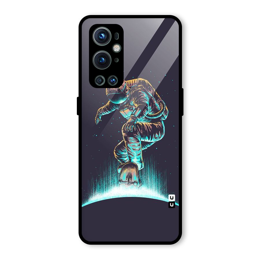 Rolling Spaceman Glass Back Case for OnePlus 9 Pro