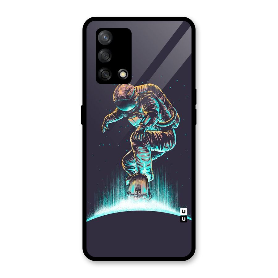Rolling Spaceman Glass Back Case for Oppo F19