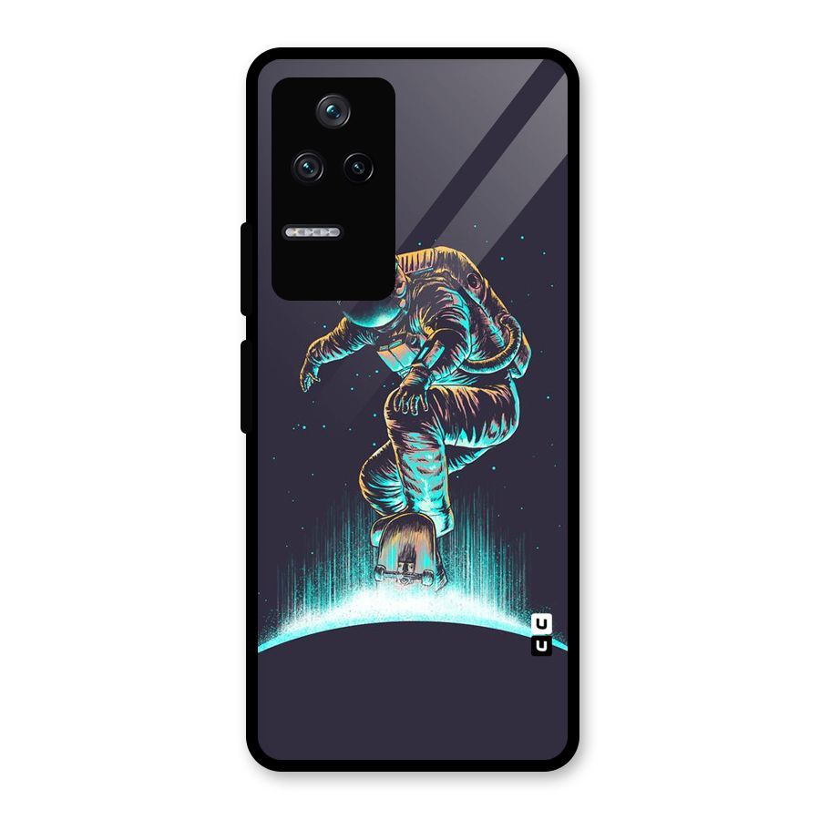 Rolling Spaceman Glass Back Case for Poco F4 5G