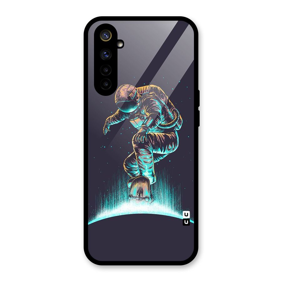Rolling Spaceman Glass Back Case for Realme 6i