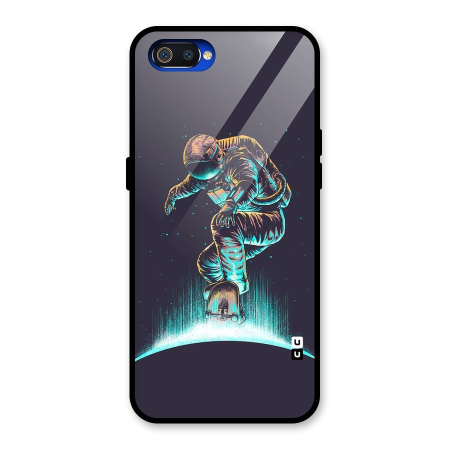 Rolling Spaceman Glass Back Case for Realme C2
