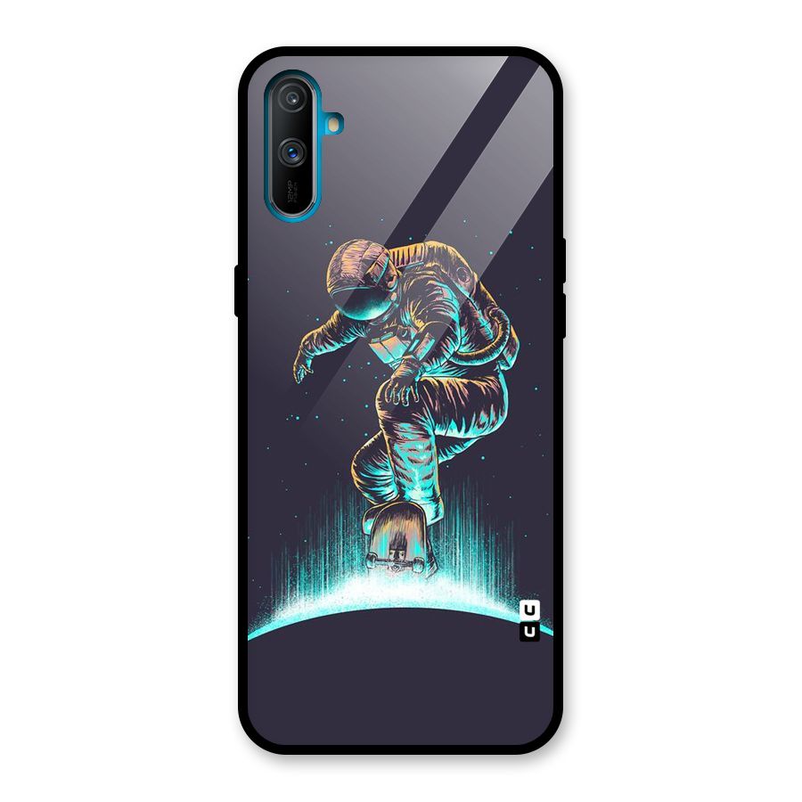 Rolling Spaceman Glass Back Case for Realme C3
