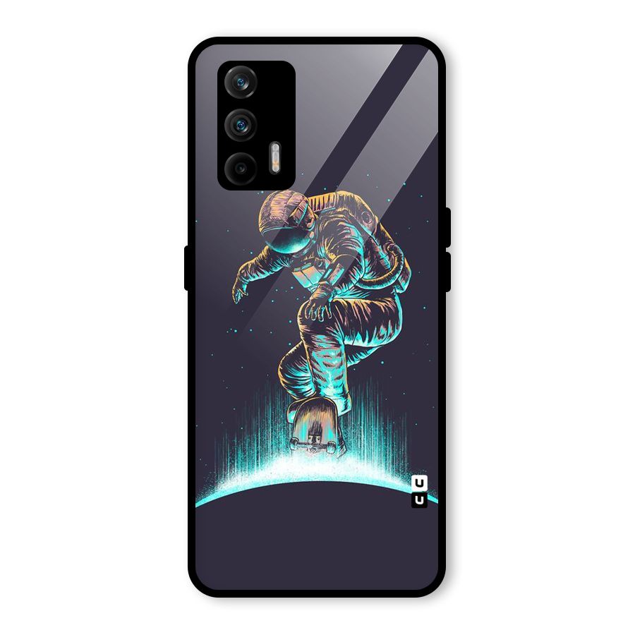 Rolling Spaceman Glass Back Case for Realme GT 5G