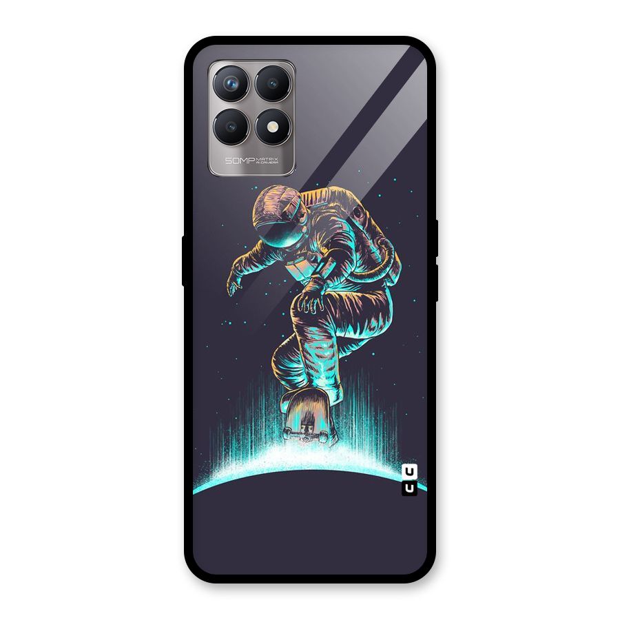 Rolling Spaceman Glass Back Case for Realme Narzo 50