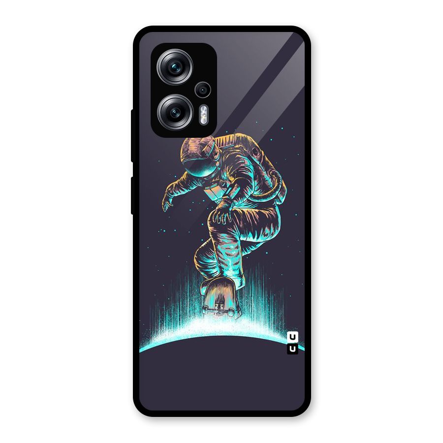 Rolling Spaceman Glass Back Case for Redmi K50i