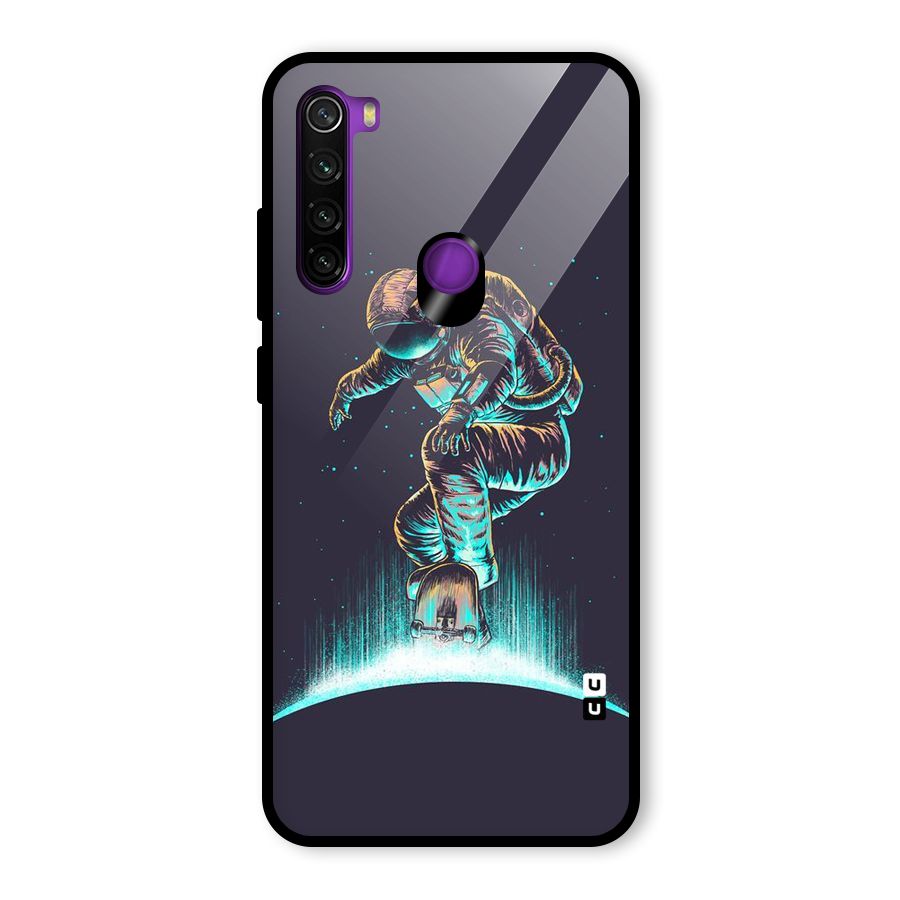Rolling Spaceman Glass Back Case for Redmi Note 8