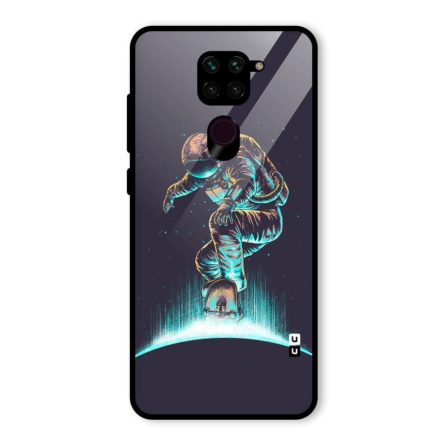 Rolling Spaceman Glass Back Case for Redmi Note 9