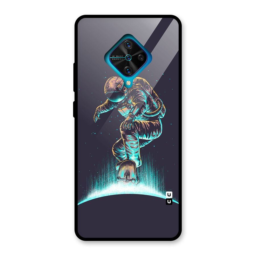 Rolling Spaceman Glass Back Case for Vivo S1 Pro