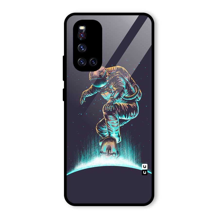 Rolling Spaceman Glass Back Case for Vivo V19