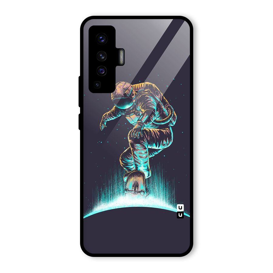 Rolling Spaceman Glass Back Case for Vivo X50