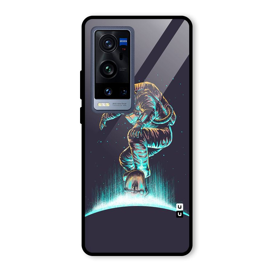 Rolling Spaceman Glass Back Case for Vivo X60 Pro Plus
