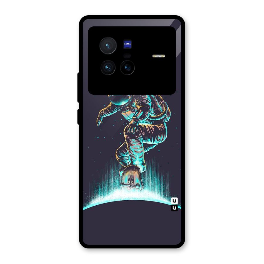 Rolling Spaceman Glass Back Case for Vivo X80