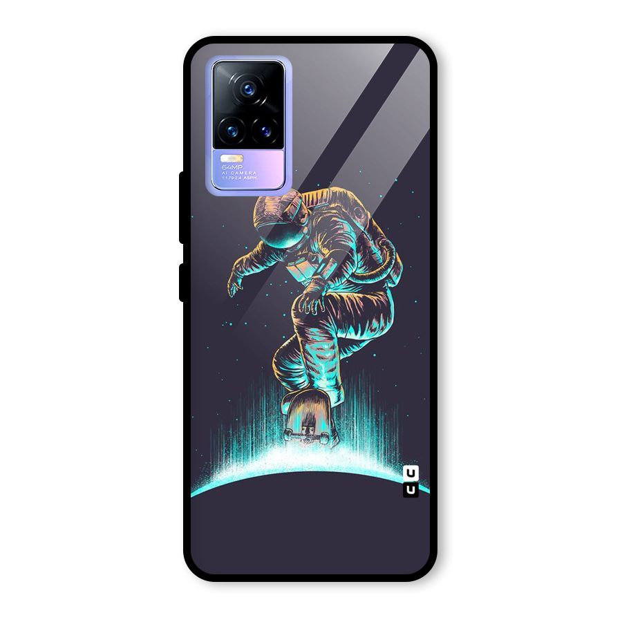 Rolling Spaceman Glass Back Case for Vivo Y73