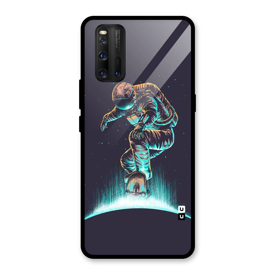 Rolling Spaceman Glass Back Case for Vivo iQOO 3