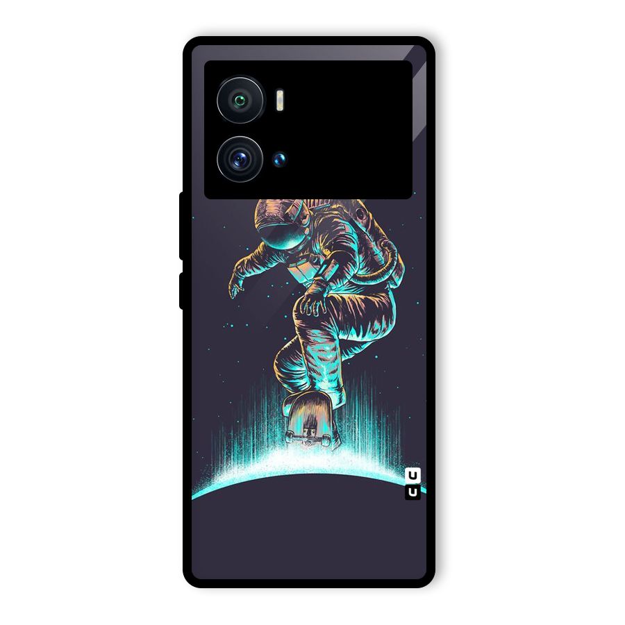 Rolling Spaceman Glass Back Case for Vivo iQOO 9 Pro