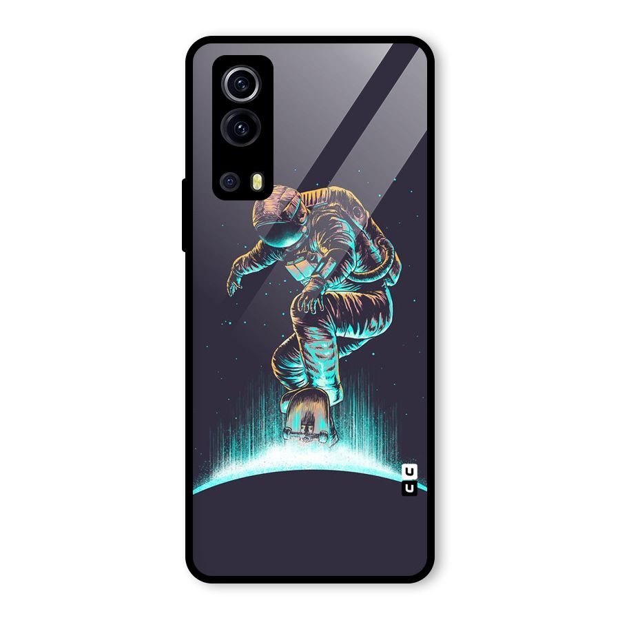 Rolling Spaceman Glass Back Case for Vivo iQOO Z3