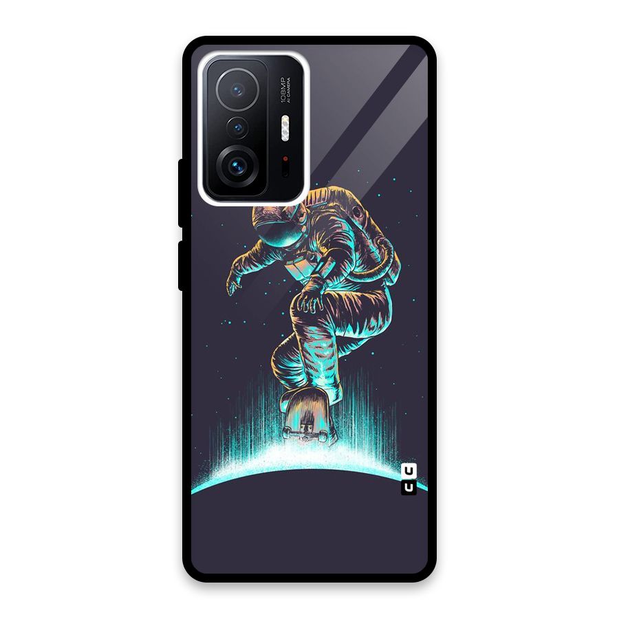 Rolling Spaceman Glass Back Case for Xiaomi 11T Pro