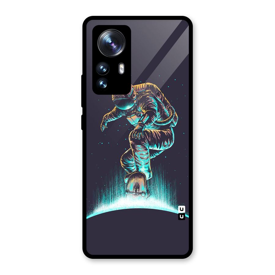 Rolling Spaceman Glass Back Case for Xiaomi 12 Pro