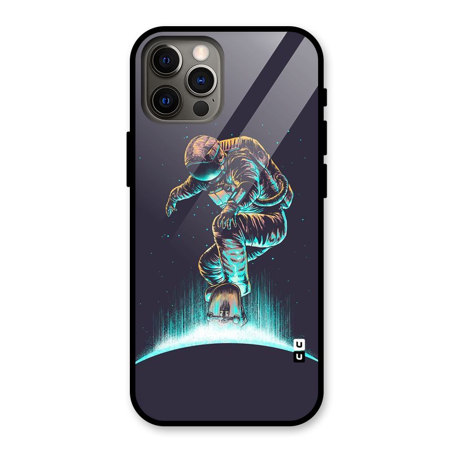 Rolling Spaceman Glass Back Case for iPhone 12 Pro