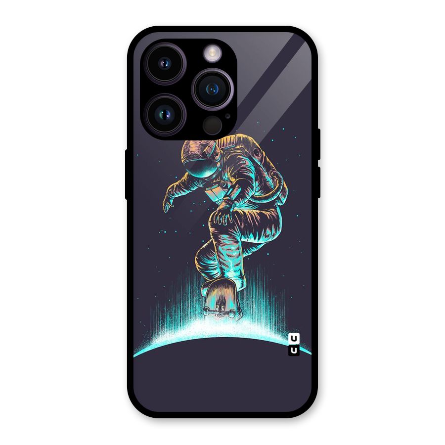 Rolling Spaceman Glass Back Case for iPhone 14 Pro