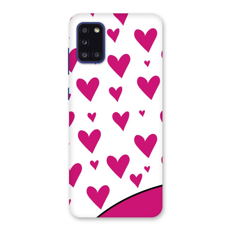 Romantic Couples with Hearts Back Case for Galaxy A31