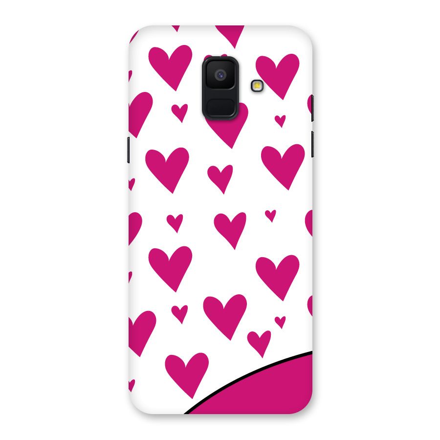 Romantic Couples with Hearts Back Case for Galaxy A6 (2018)