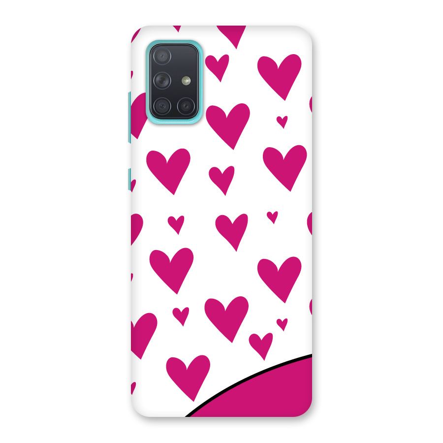 Romantic Couples with Hearts Back Case for Galaxy A71