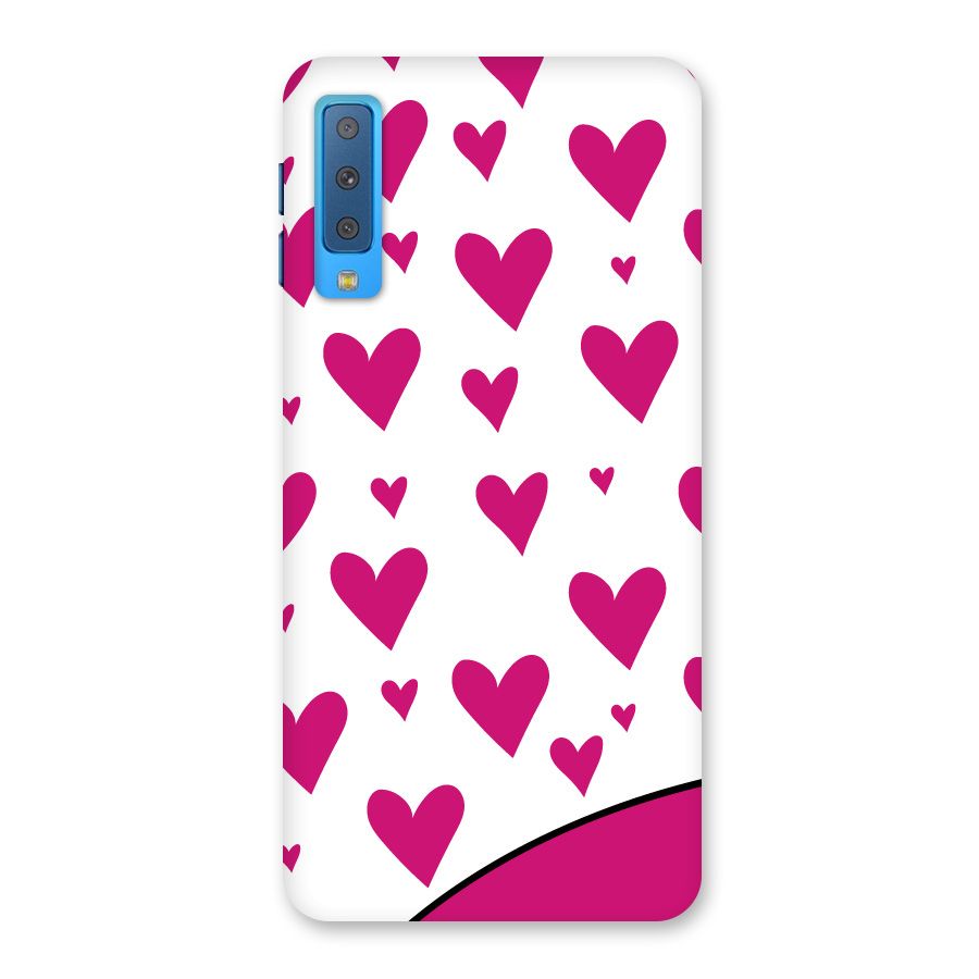 Romantic Couples with Hearts Back Case for Galaxy A7 (2018)