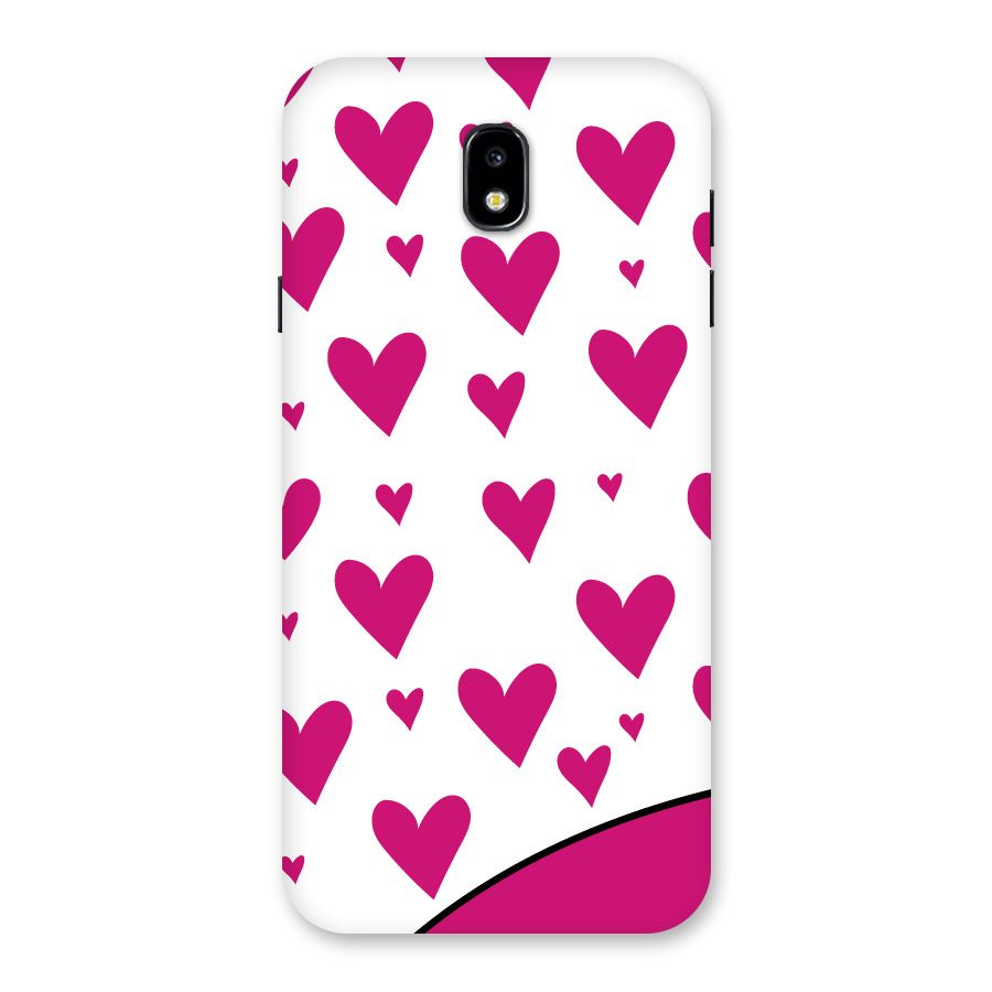 Romantic Couples with Hearts Back Case for Galaxy J7 Pro