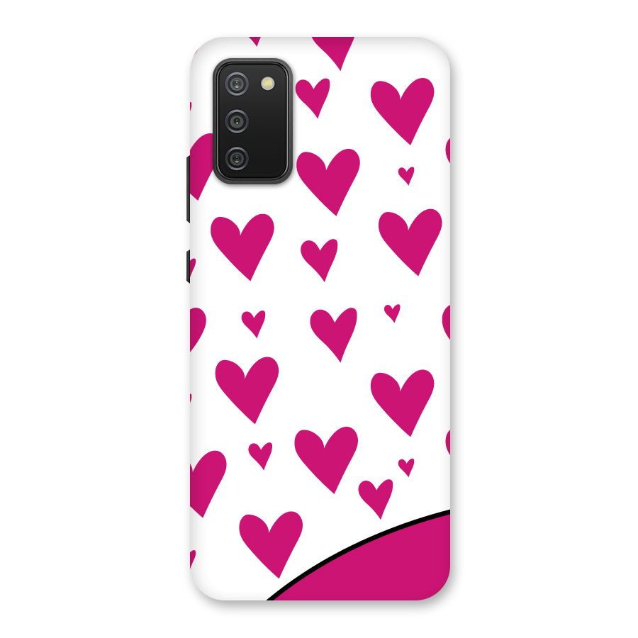 Romantic Couples with Hearts Back Case for Galaxy M02s