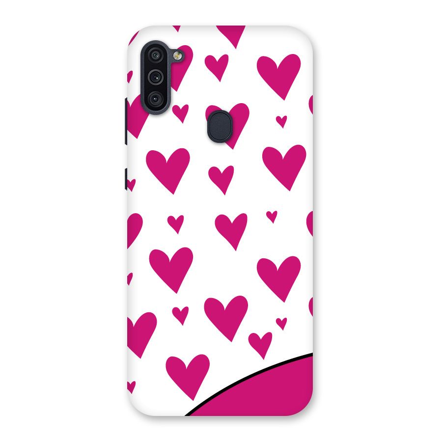 Romantic Couples with Hearts Back Case for Galaxy M11