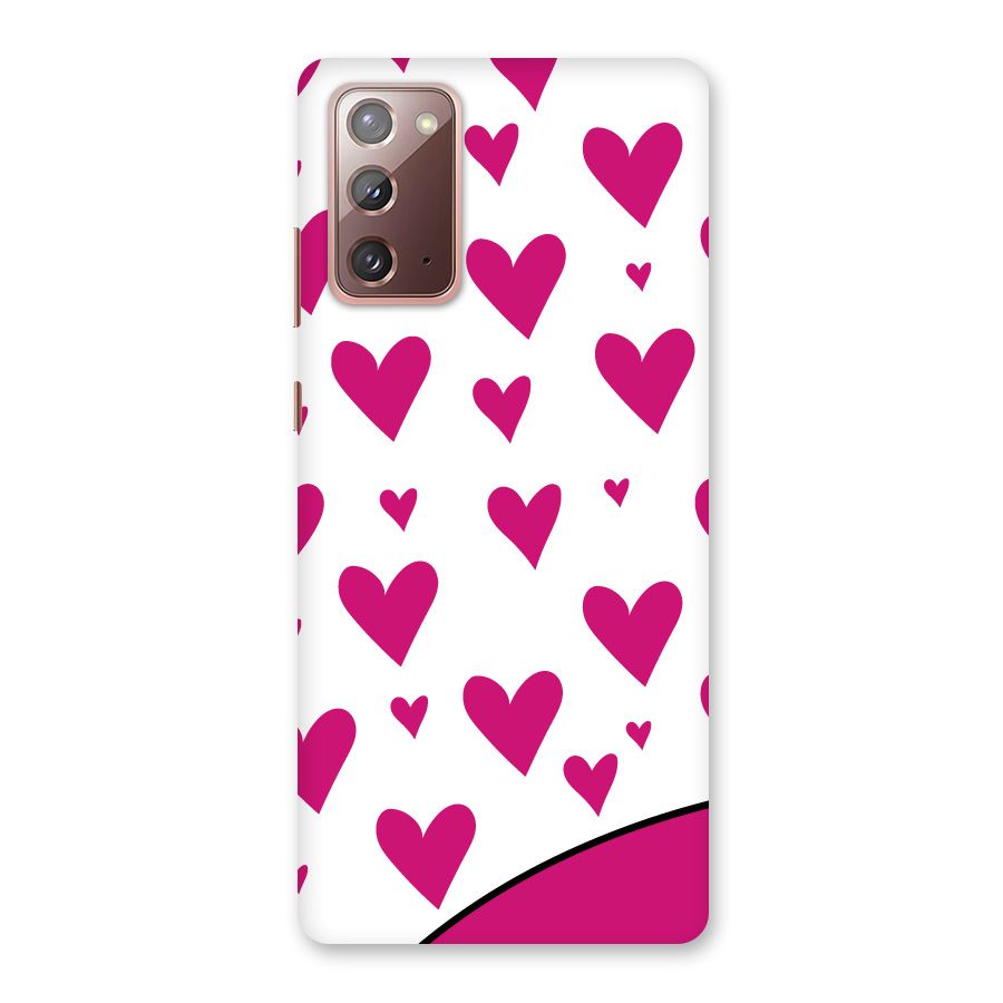Romantic Couples with Hearts Back Case for Galaxy Note 20