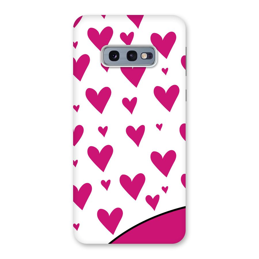 Romantic Couples with Hearts Back Case for Galaxy S10e